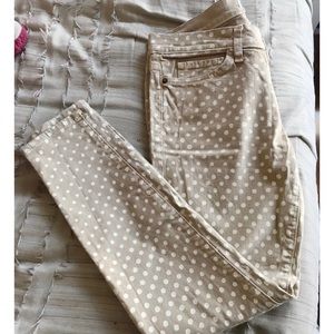 Current Elliott Polka Dot Skinny Jeans